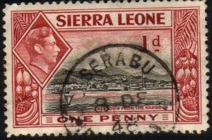 SIERRA LEONE 1948 GVI 1½d - SERABU cds.....................................46527