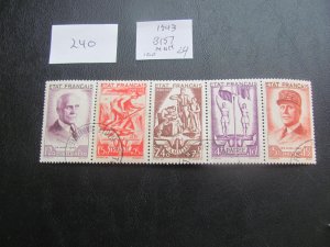 FRANCE 1943 MNH SC B157a XF $100 (240) NEW COLLECTION