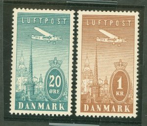 Denmark #C8/10 Mint (NH) Single
