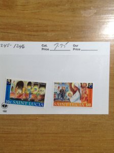 Saint Lucia  # 1245-1246  MNH