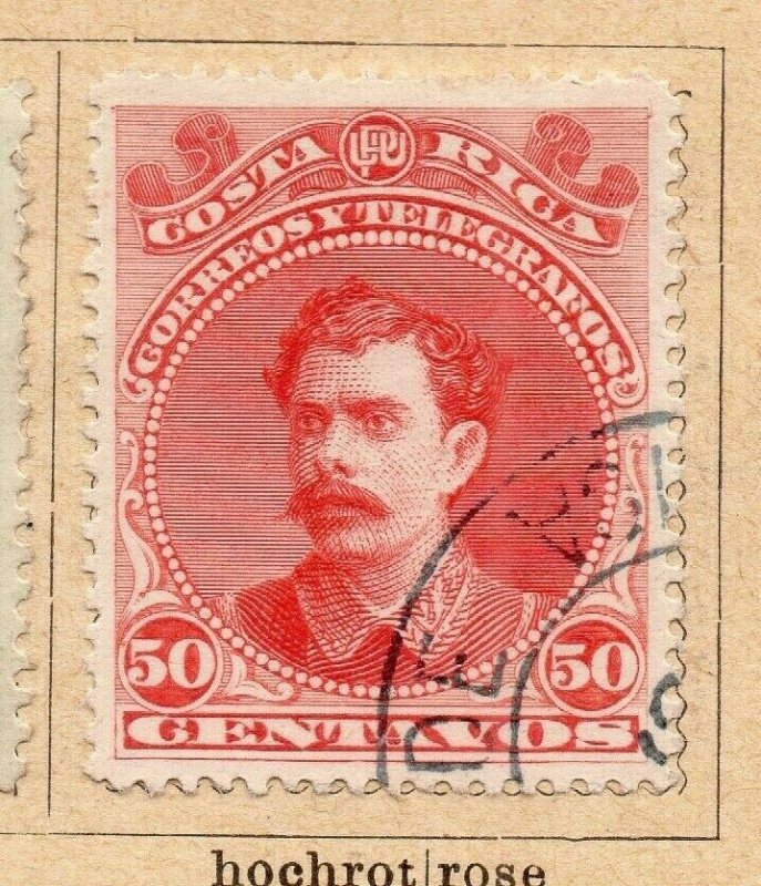 Costa Rica 1899 Early Issue Fine Used 50c. NW-09192