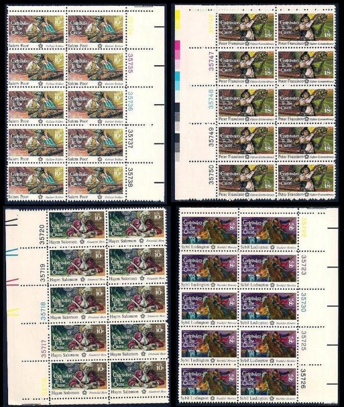 UNITED STATES Plate Block Collection 39 pcs ALL Mint Unused 