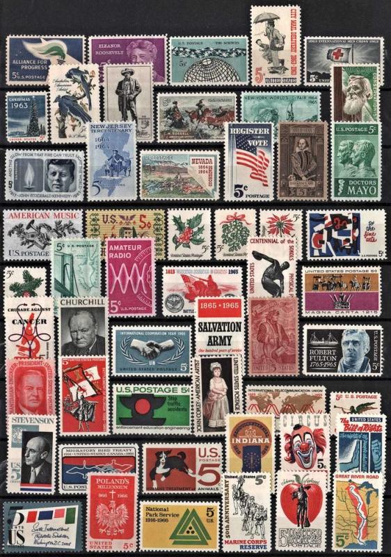 Commemorative Collection: 53 Stamps MNH
