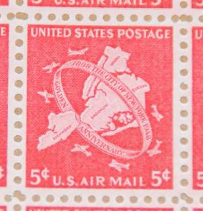 1948 Airmail sheet, New York City, Sc# C38