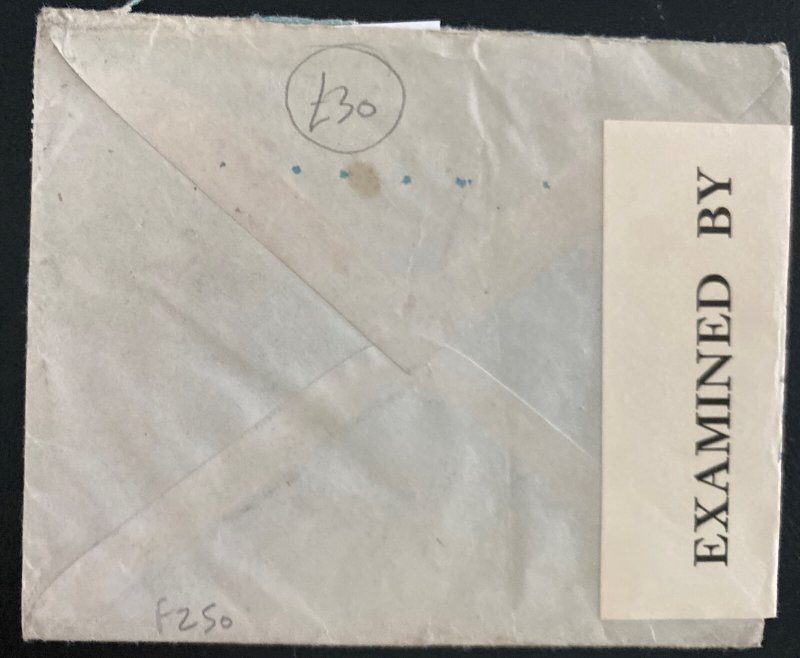 1940s Montreal Canada Censored Airmail  Cover To St Gall Switzerland Oat