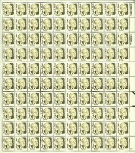 Hugo Black Sheet of One Hundred 5 Cent Postage Stamps Scott 2172