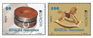 Macedonia 2015 Europa CEPT Old toys Set of 2 stamps MNH