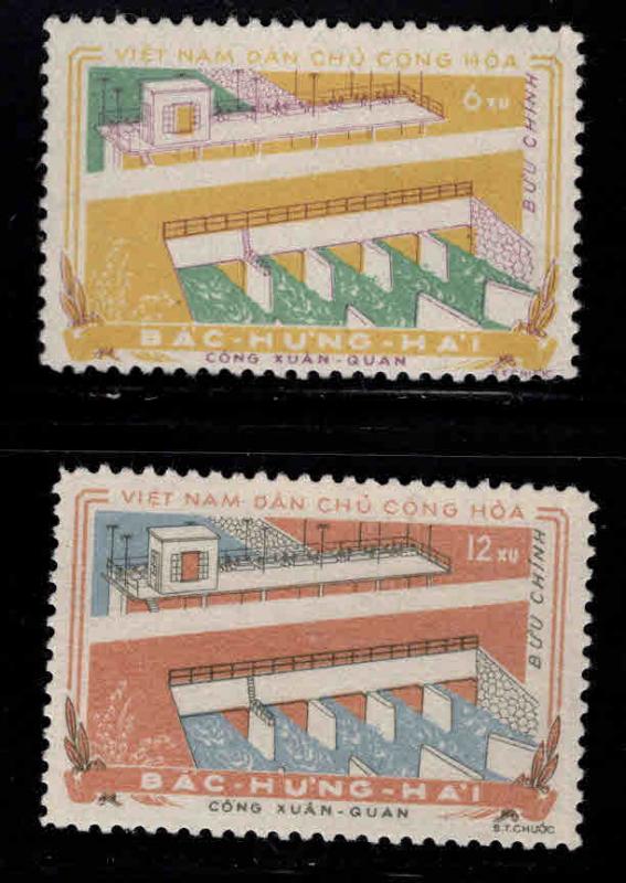 North Viet Nam Scott 95-96 Dam set NGAI  MNH**