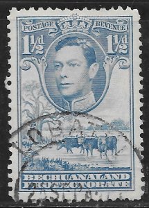 Bechuanaland Protectorate #126 1 1/2p King George VI, Cattle & Bao-bab Tree