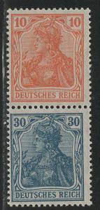 Germany Scott # 119, 123, mint nh, se-tenant, Mi# S15