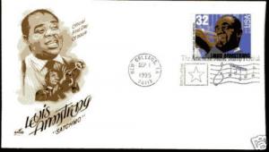 2982 Louis Armstrong ArtcCaft FDC