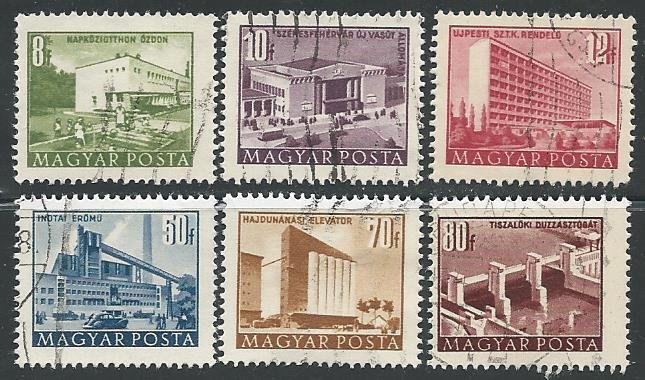 Hungary #1004-09, Buildings, Used**-