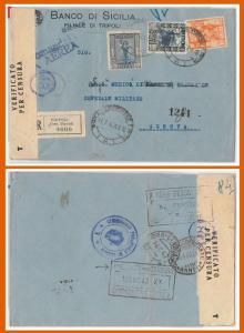 53669 - ITALY COLONIES: LIBIA - ENVELOPE with cancellation TRIPOLI CORRESPONDENCE PACKAGES-