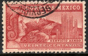 MEXICO C68, 20c EAGLEMAN. USED. VF. (556)