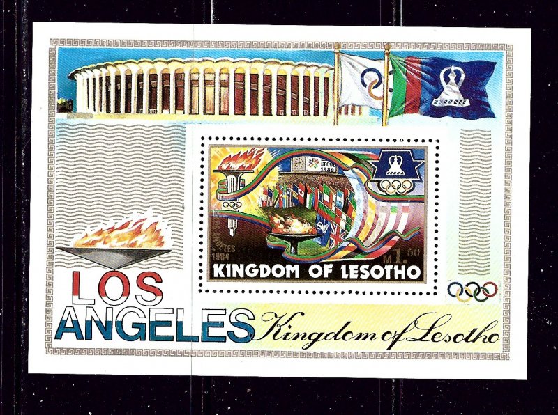 Lesotho 444 MNH 1984 Olympics S/S