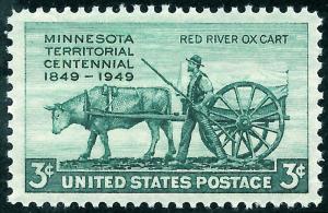 Scott 981  3¢ Minnesota Territory MNH Single