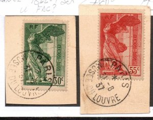 France B66-B67 Used Set.  Possible First Day Cancel