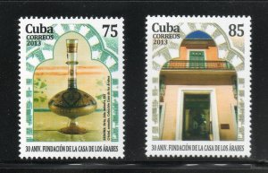 CUBA Sc# 5456-5457  ARAB HOUSE MUSEUM Havana  CPL SET of 2 stamps 2013 MNH