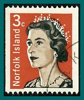 Norfolk Island 1968 Coils, 3c used  #116,SG93