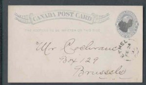 Canada-cover  #9781-1c QV postcard-Huron County-Ethel,Ont single br