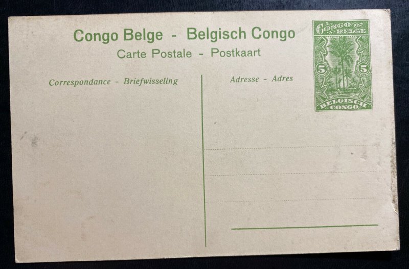 Mint Belgian Congo Stationery RPPC Postcard Cover Rice irrigation System 