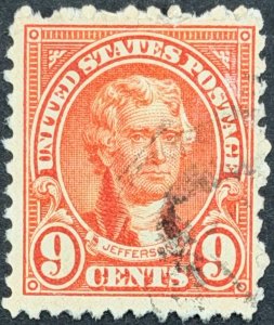 USA, 1927, SC#641, Thomas Jefferson, Used, F