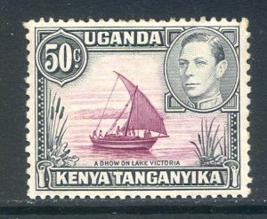 Kenya Uganda & Tanganyika 50c Purple & Black SG144 Mounted Mint