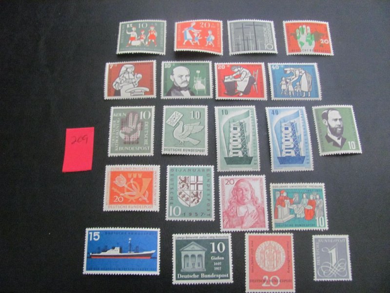 GERMANY 1950S MNH LOT XF (209)