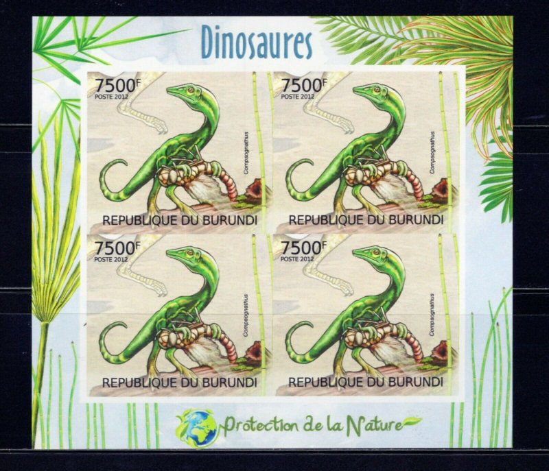 BURUNDI - 2012 Dinosaurs   M2501