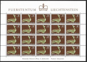 LIECHTENSTEIN (80) All different Sheets of stamps ALL Mint Never Hinged