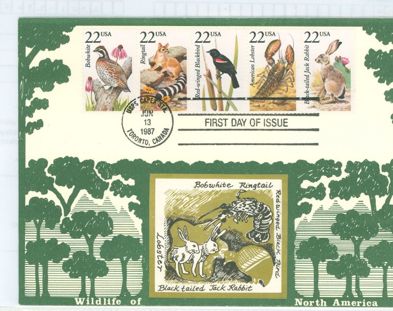 US 2301-2305 Carol Gordon cover North America Wildlife