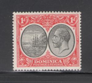 Dominica 1923 Seal of Colony and King George V 1p Scott # 67 MH
