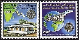 Comoro Islands C109-C110, MNH. Michel 601-602. Rotary 1980. Concorde.