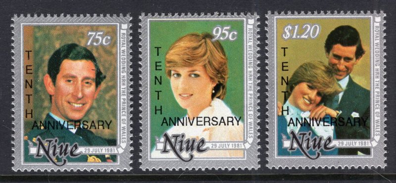 Niue 596-598 MNH VF