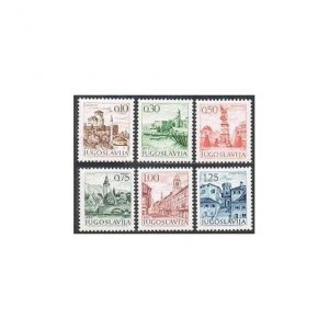 Yugoslavia 1064,1066a,1069,1072,1073A,1073C,MNH. Views 1971-1972.Castle,Mosque,