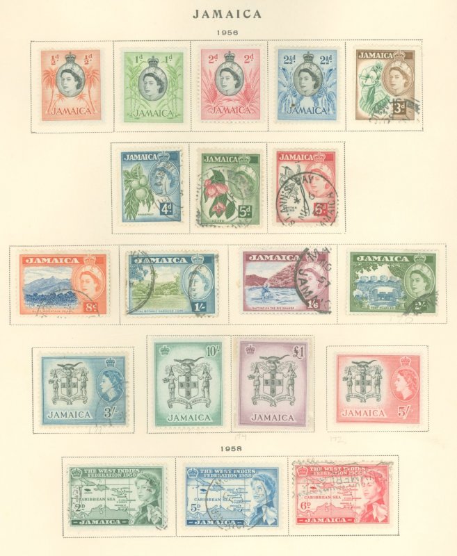 Jamaica #159-177 Used Single (Complete Set)