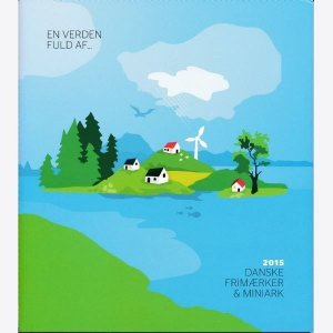 Denmark Danmark year set 2015 MNH stamp collection in official folder