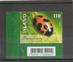 Iceland  Scott#  1090  MNH  (2006 Eleven-Spot Ladybug)