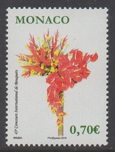 Monaco 2010 Flower Arrangement VF MNH (2581)