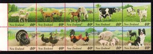 New Zealand 1995 Farm Animals 40c Complete Mint MNH Booklet SC 1292a