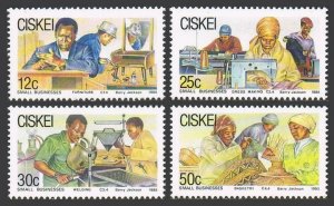 SA-Ciskei 81-84,MNH.Michel 79-82. Small businesses 1985.Furniture,Dress making,