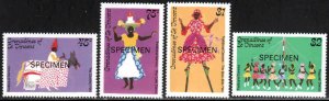 St. Vincent Grenadines #510-13 ~ Cplt Set 4 ~ Specimen Dance ~ MNH (1985)