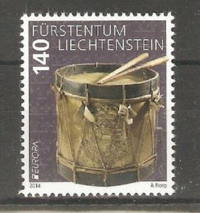 2014   LIECHTENSTEIN  -  SG  1678  -  EUROPA, MUSICAL INSTRUMENTS  -  UMM