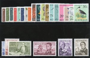 Australia 1966 Decimal Currency set complete superb MNH. SG 382-403.