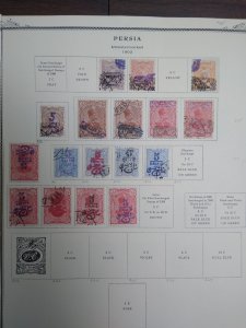 collection on pages Iran 1902 AS IS -- NO RETURNS QJ: CV $4045