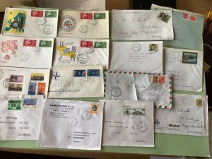 Italy collection postal covers 16  items Ref A2036