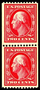 U.S. #386 MINT PAIR OG NH