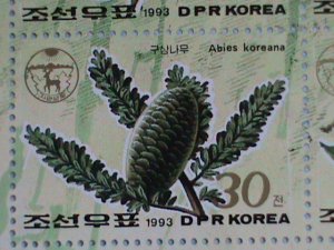 KOREA STAMP: 1993-KOREAN ENDEMIC PLANTS CTO-NH-MINI SHEET