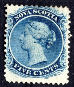 CANADA NOVA SCOTIA 1860 SCOTT # 10 MINT PART GUM CATALOG VALUE $400