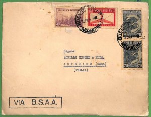 ZA1884 - ARGENTINA - POSTAL HISTORY - Oversize COVER to ITALY via BSAA 1971